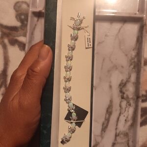 Suzanne Somers Silver Opal Bracelet